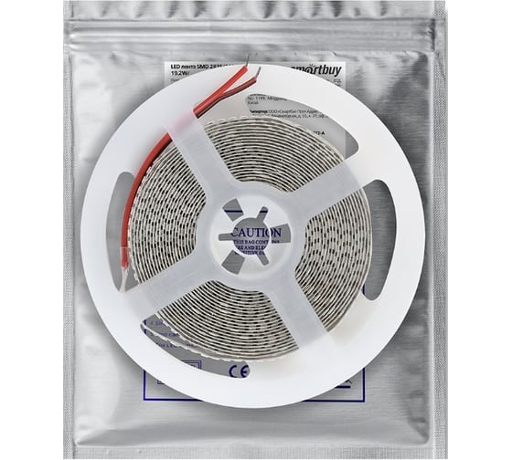 LED лента Smartbuy 24V 2835/240 -IP20-19,2W/4000K 5 м. SBL-IP20-24V-19-2-4000K