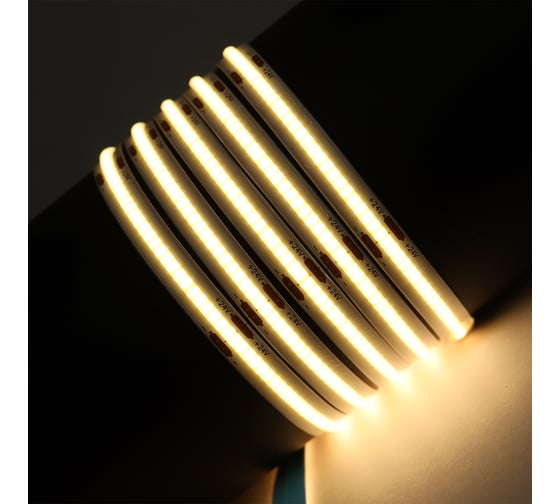 LED лента Smartbuy 24V COB/480 -IP20-14W/3000K 5 м. SBL-IP20-14-3000K-COB 1