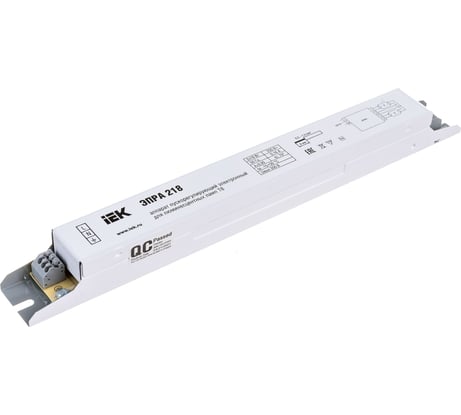 Пускорегулирующий электронный аппарат для линейных ЛЛ Т8 IEK ЭПРА 218 LLV218D-EBFL-2-18