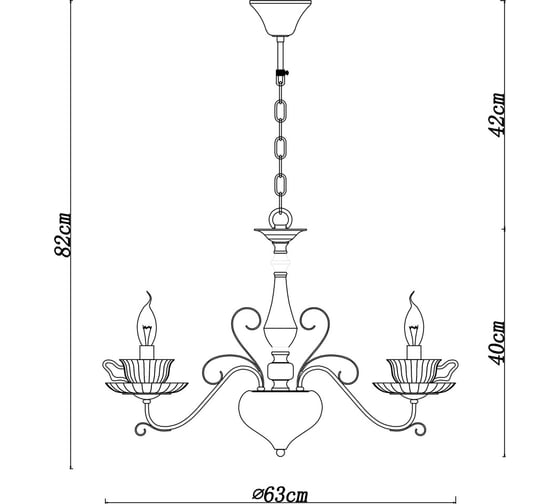 Подвесной светильник Arte Lamp A1704LM-5CC