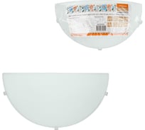 Светильник декоративный TDM ELECTRIC СД 1*60 Вт, E27, 250x125 мм, полукруг, белый, Народный SQ0358-0039
