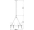 Подвесной светильник Arte Lamp A1722SP-6BA 5