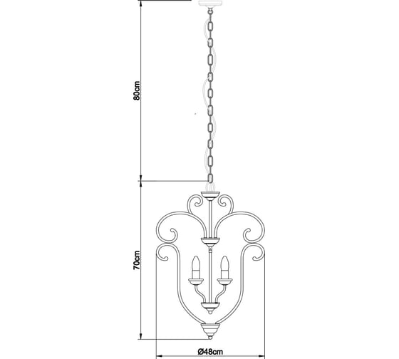 Подвесной светильник Arte Lamp A8033SP-3CC