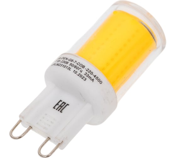 Лампа светодиодная General Lighting Systems GLDEN-G9-7-COB-220-4500 661649