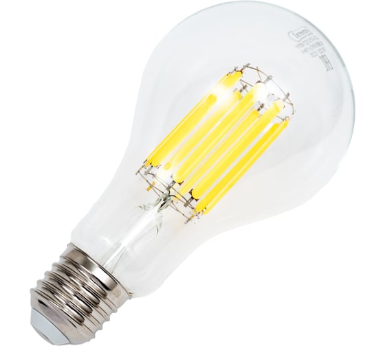 Светодиодная лампа General Lighting Systems Филамент прозрачный высокомощный E27 30Вт 2700Лм 4500К Нейтральный белый GLDEN-A75-30-230-E27-4500 661622