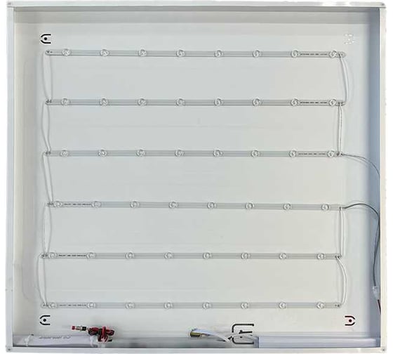 Светильник Jazzway светодиодный настенно-потолочный PPL 595/U-E1 OPAL 40Вт 4000К IP40 Ra90 с БАП 1час (кнопка "тест") ДВО/ДПО универсальный панель равномерная засветка(300mA 25mm) 5050105