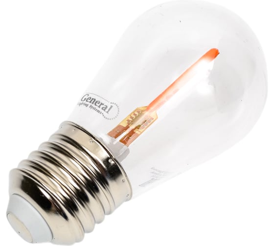 Лампа светодиодная General Lighting Systems GLDEN-G45FB-5-230-E27 RED 661499
