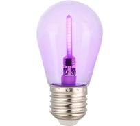 Лампа светодиодная General Lighting Systems GLDEN-G45FB-5-230-E27 VIOLET 661503