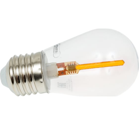 Лампа светодиодная General Lighting Systems GLDEN-G45FB-5-230-E27 YELLOW 661500
