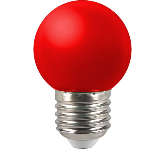 Лампа светодиодная General Lighting Systems GLDEN-G45PB-5-230-E27 RED 661494 1