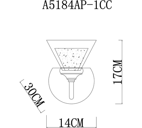 Настенный светильник Arte Lamp A5184AP-1CC