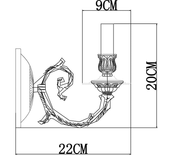 Настенный светильник Arte Lamp A8020AP-1WG