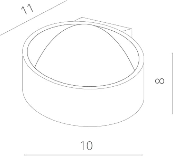 Настенный светильник Arte Lamp A1417AP-1WH