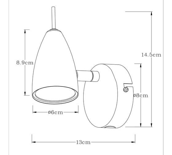 Настенный светильник Arte Lamp A1966AP-1GY