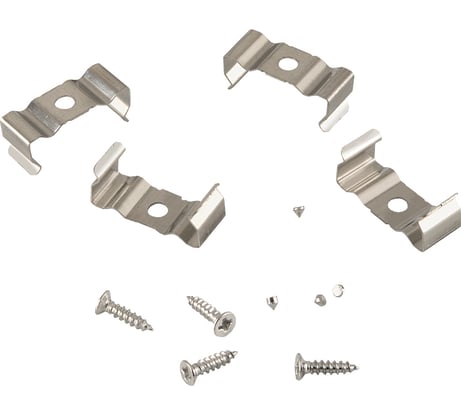 Скоба крепления с шурупом для профиля General Lighting Systems GAL-10-24-С-IP20 10штук в упаковке 522812