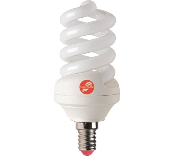 Лампа ЭКОНОМКА КЛЛ SPC 13W-Е14 4000К трубка Т3 910лм LKsmSPC13wE1442eco 1