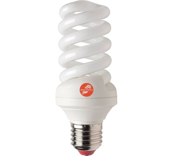 Лампа ЭКОНОМКА КЛЛ SPC 25W-Е27 2700К трубка Т3 1875лм LKsmSPC25wE2727eco 1
