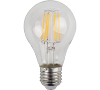 Светодиодная лампа ЭРА FLED, A607W827E27, филамент, груша, 7Вт, теплый свет, Е27 Б0043432