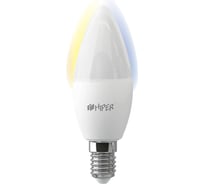 Умная LED лампочка HIPER WiFi 2.4 ГГц, E14, AC 220-250В, 2700K-6500K, A+, 520 лм HI-C1W