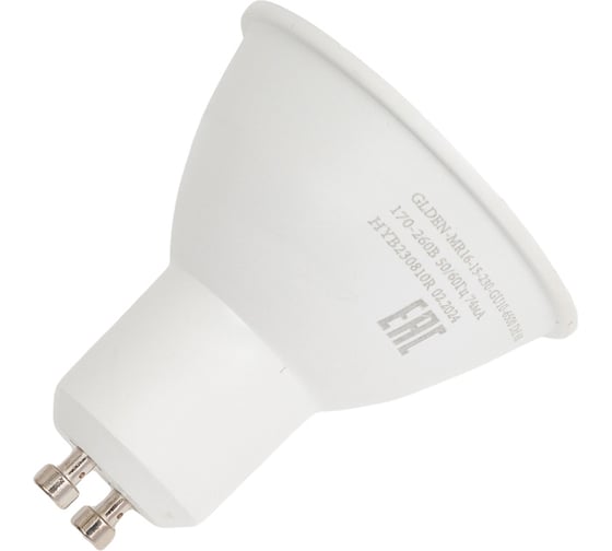 Лампа светодиодная General Lighting Systems GLDEN-MR16-DIF-15-230-GU10-4500 661575