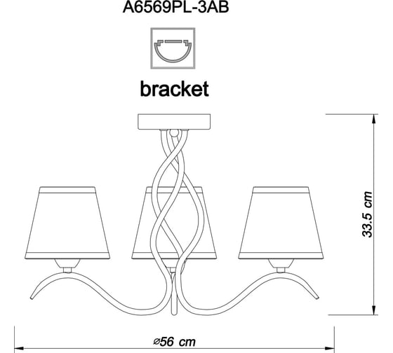Потолочный светильник Arte Lamp A6569PL-3AB
