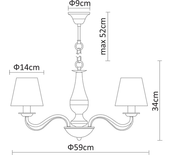 Светильник подвесной Arte Lamp A9368LM-5AB