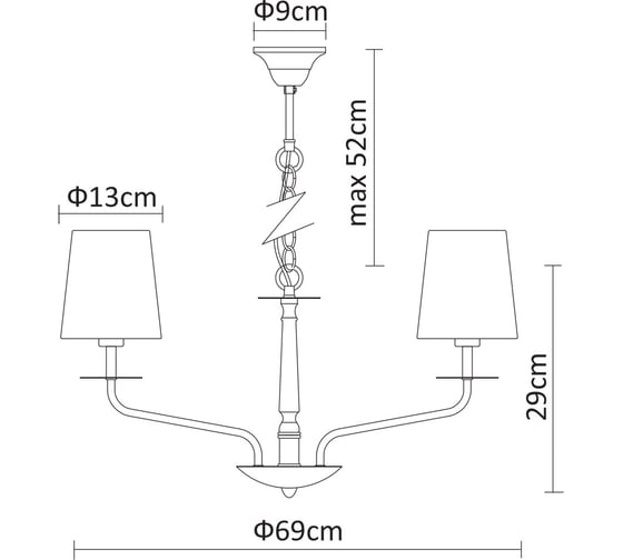 Светильник подвесной Arte Lamp A1048LM-8CC