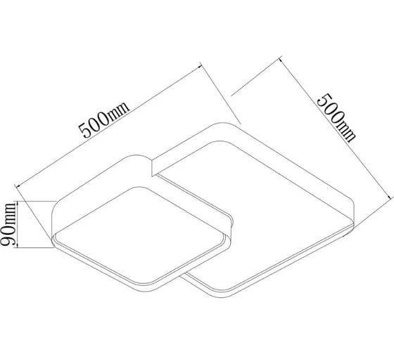 Потолочный светильник Freya Square Белый FR6095CL-L84W
