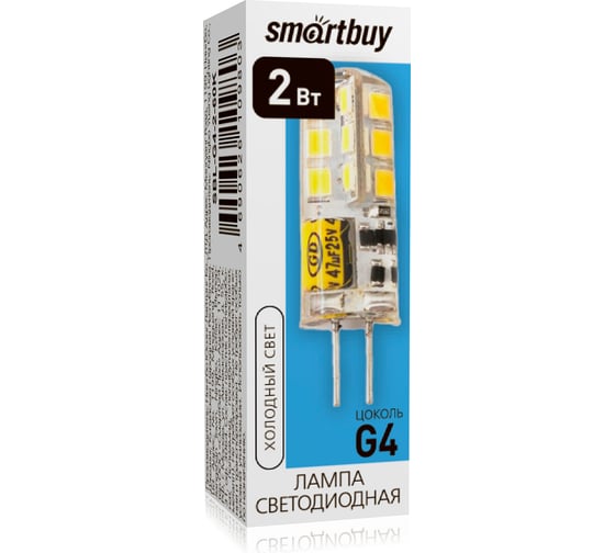 Светодиодная лампа Smartbuy LED G4-2W/6000/G4 SBL-G4-2-60K
