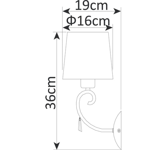 Настенный светильник Arte Lamp A9239AP-1BR