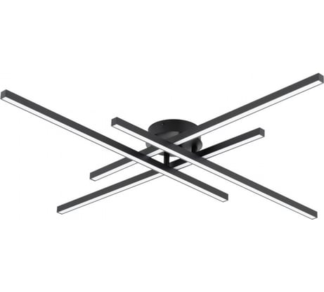 Люстра потолочная Citilux Стиг LED с пультом Чёрная CL203141