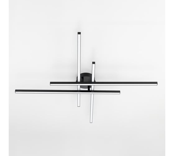 Люстра потолочная Citilux Стиг LED с пультом Чёрная CL203141