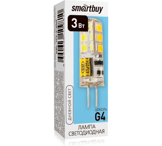 Светодиодная лампа Smartbuy LED G4-3W/4000/G4 SBL-G4-3-40K
