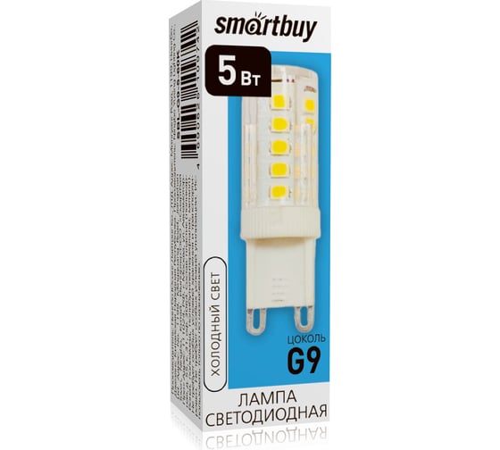 Светодиодная лампа Smartbuy LED G9-5W/6000/G9 SBL-G9-5-60K
