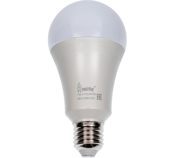Светодиодная лампа Smartbuy LED A70-30W/6000/E27 SBL-A70-30-60K-E27