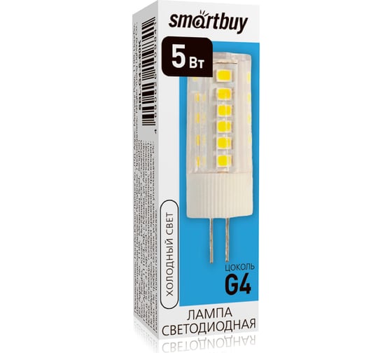 Светодиодная лампа Smartbuy LED G4-5W/6000/G4 SBL-G4-5-60K