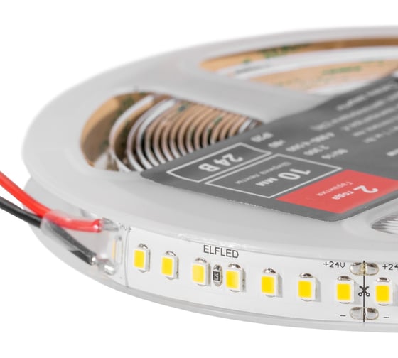 Лента светодиодная ELF LED PRO140, 176/м (2835), 24В, 16Вт/м, 5м, белый 6500-7000К ELFLED-24176-PRO140w