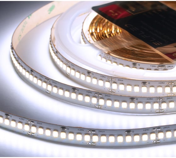 Лента светодиодная ELF LED PRO140, 240/м (2835), 24В, 22Вт/м, 5м, белый 6500-7000К ELFLED-24240-PRO140w