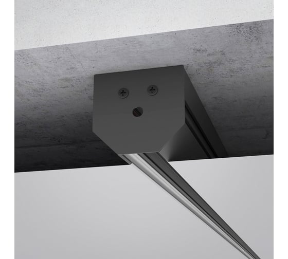 Шинопровод в натяжной потолок Elektrostandard Slim Magnetic с декоративными вставками 2 м черный a067412