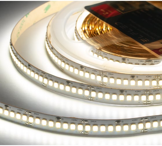 Лента светодиодная ELF LED PRO140, 240/м (2835), 24В, 22Вт/м, 5м, белый нейтральный 4000-4500К ELFLED-24240-PRO140nw