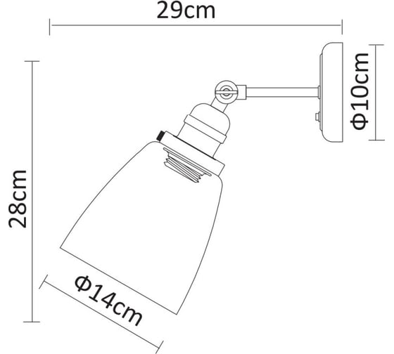 Настенный светильник Arte Lamp A9387AP-1CC
