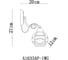 Настенный светильник Arte Lamp A1633AP-1WG 3