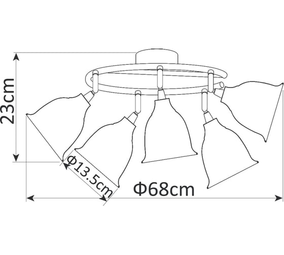 Потолочный светильник Arte Lamp A9557PL-5CC