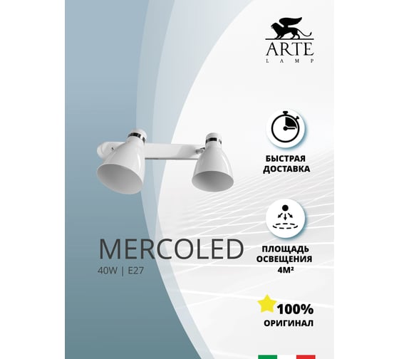 Настенный светильник Arte Lamp A5049AP-2WH