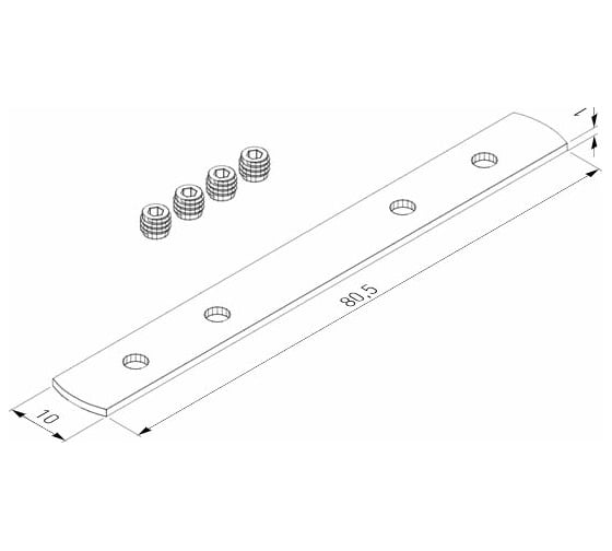 Соединительная планка для шинопровода Elektrostandard Slim Magnetic в натяжной потолок 85204/00 1 шт a068100