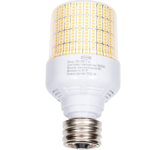 Светодиодная лампа CPS T75-C-30W-E27, 3000К T75-C-30W-E27-3000К, 30W