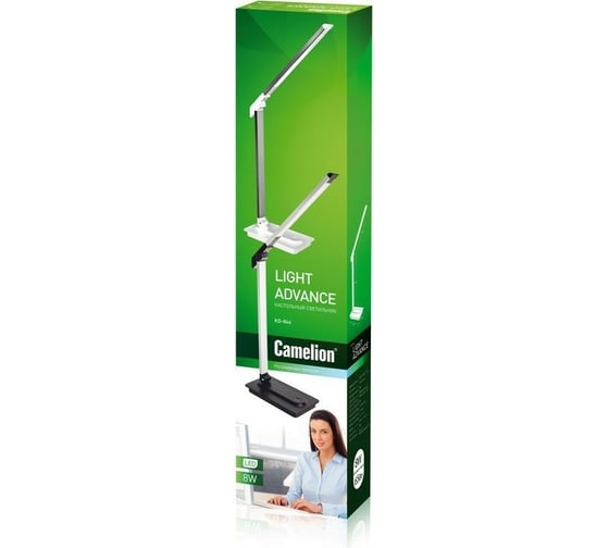 Настольный светильник Camelion KD-846, C01, белый, LED 14155