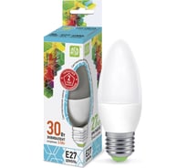 Светодиодная лампа ASD LED-СВЕЧА-std 3.5Вт, 230В, Е27, 4000К, 320Лм 4690612003894