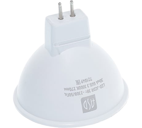 Светодиодная лампа ASD LED-JCDR-std 3Вт, 230В, GU5.3, 3000К, 270Лм 4690612002248