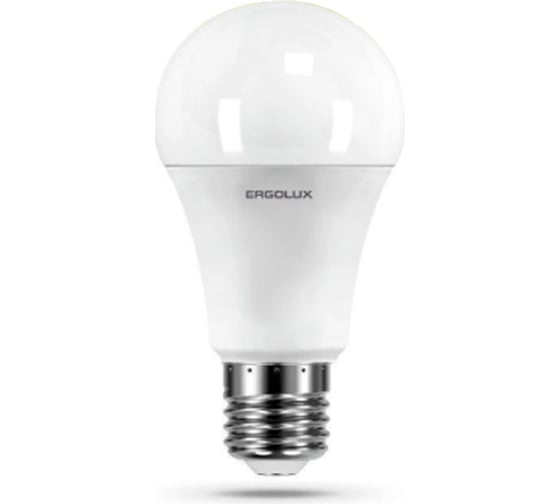 Светодиодная лампа Ergolux LED-A60-17W-E27-6K ЛОН, 17Вт, E27, 6500K 13181